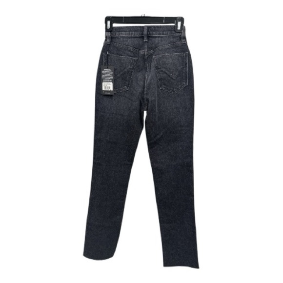 HUDSON Jeans womens Holly Washed Black High-Rise Straight Jean, 23, Black - Picture 7 of 10
